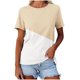 thumbnail image 1 of Camiseta de Manga Corta de Cuello Redondo, Casual para la Primavera Y la Fiesta de la Mujer de los Tops de Verano, 1 of 4