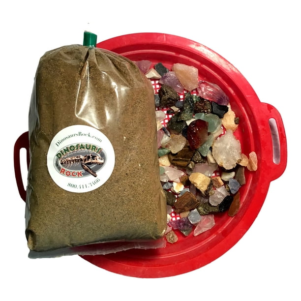 Gemstone Mining Prospecting Kit 5 lb Sluice Bag and Sand Sifter