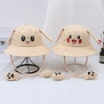 thumbnail image 2 of Sombrero de pescador con sombrilla móvil de algodón para niños, sombrero de conejo Pikachu, sombrero para padres e hijos, sombrero de tela para atracciones turísticas, 2 of 4