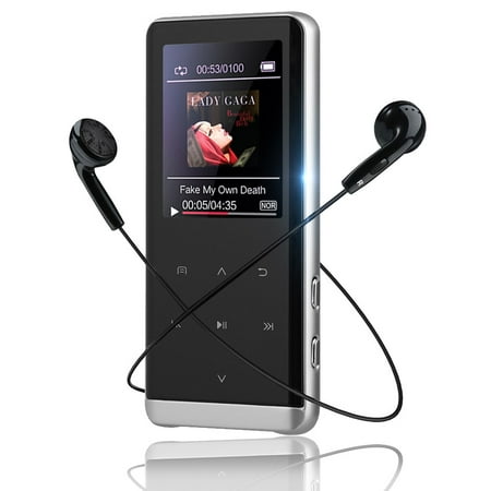 MP3 Player 8GB Bluetooth 4.2 Lossless Music Player with FM Radio, Portable HiFi Music MP3 Player,1.8