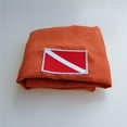 thumbnail image 4 of LOVIVER Home Decorative Throw Pillow Case Dive Flag Pattern Cushion Orange, 4 of 8