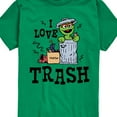 thumbnail image 3 of Sesame Street - I Love Trash - Toddler and Youth Short Sleeve Graphic T-Shirt, 3 of 5