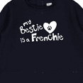 thumbnail image 3 of Inktastic Bestie Frenchie Baby Sweatshirt, 3 of 4