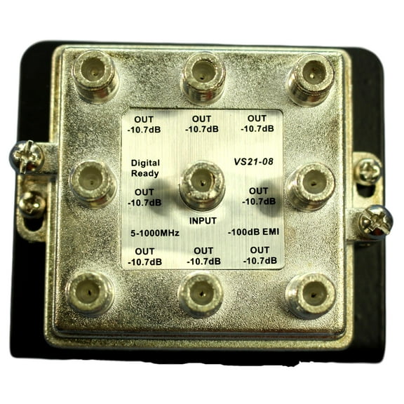 Cooper Wiring Devices CSH8V1 8 Way Video Distribution Module, 1Ghz