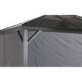 thumbnail image 3 of Sojag Verona 10 x 10 x 6 ft Grey Curtains for Gazebo, Polyester, 3 of 4
