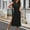 Black, variant on Hvot&aat Women's 2025 Fall Elegant Sleeveless Knit Sweater Dress with Belt Solid Color Bodycon Slit Tank Midi Dresses