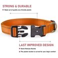 thumbnail image 2 of YSTINNG Reflective Dog Collar with Buckle Adjustable Safety Nylon Collars for Small Medium Large Dogs, Orange S YD72-102, 2 of 7