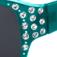 thumbnail image 4 of Polarized Sunglasses for Women - Premium Teal Fashion Sunglasses - HZ Series Diamante Womens Designer Sunglasses, 4 of 5