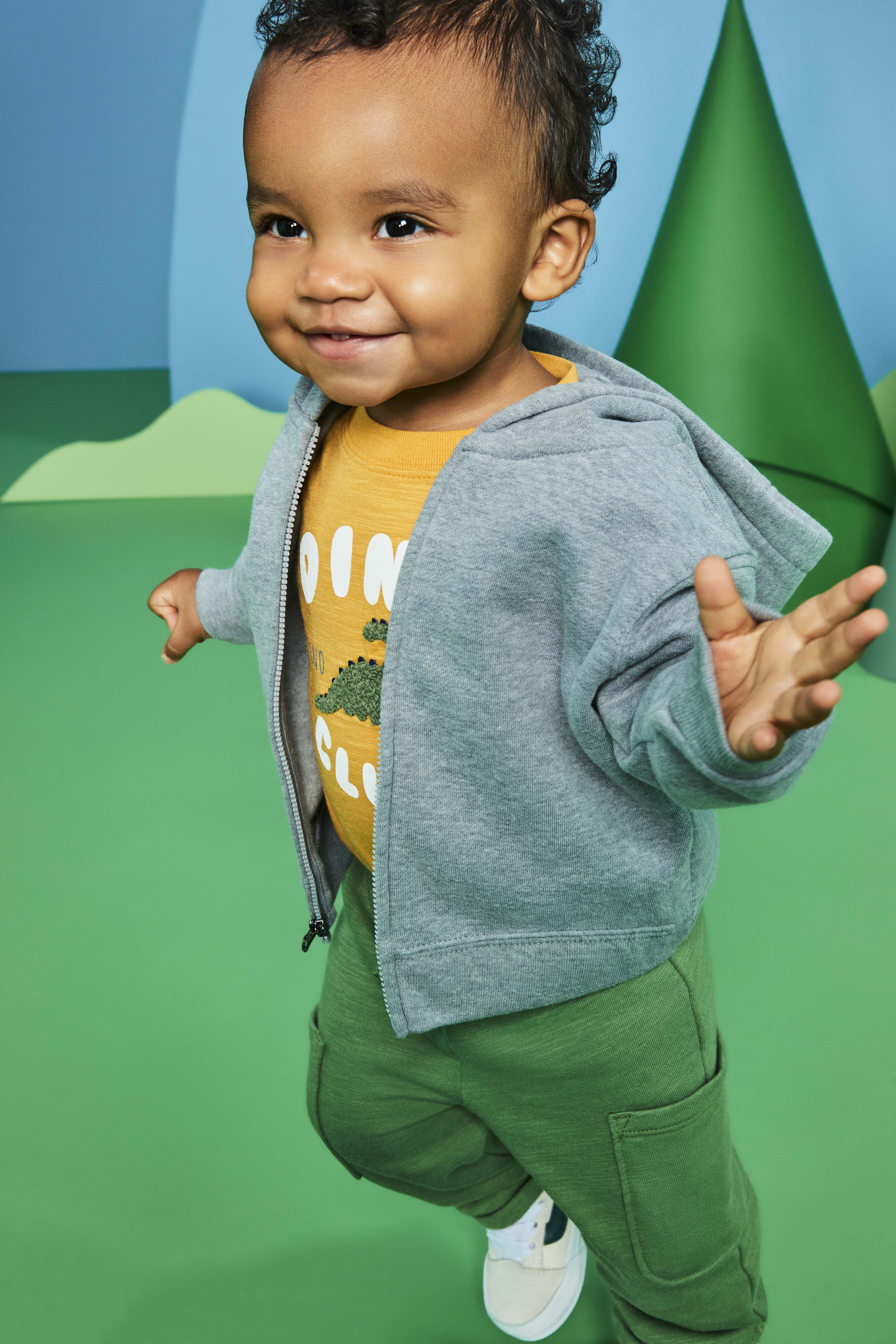 Garanimals Baby Boy Butter Fleece Zip Up Hoodie, Sizes 0M-24M