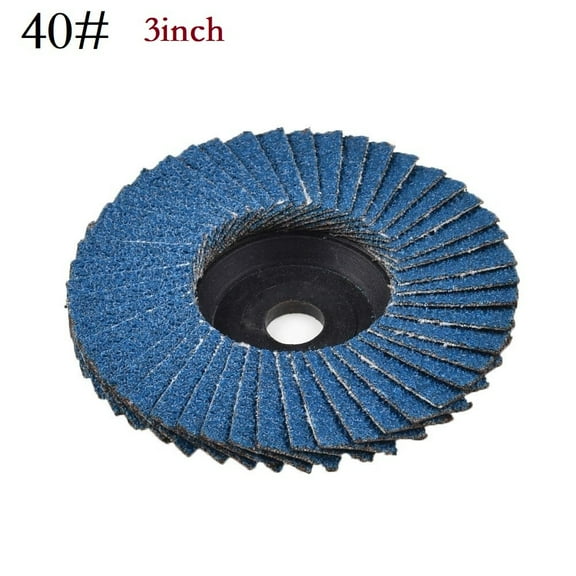 3In 40# Grinding Wheel Flap Discs Angle Grinder Sanding Disc Wood Abrasive Tool