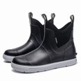 thumbnail image 4 of DeHolifer Women's Deck Boots Ankle Rain Boots Fishing Boots Rubber Waterproof Slip-Resistant Outdoor Work Shoes, 4 of 7
