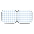 thumbnail image 4 of Picia Blue Checkboard 2 Piece Car Windshield Sun Shade Foldable | Foldable Sun Shield for Front Window Blocks UV Rays and Keeps Your Vehicle Cool-Small, 4 of 7