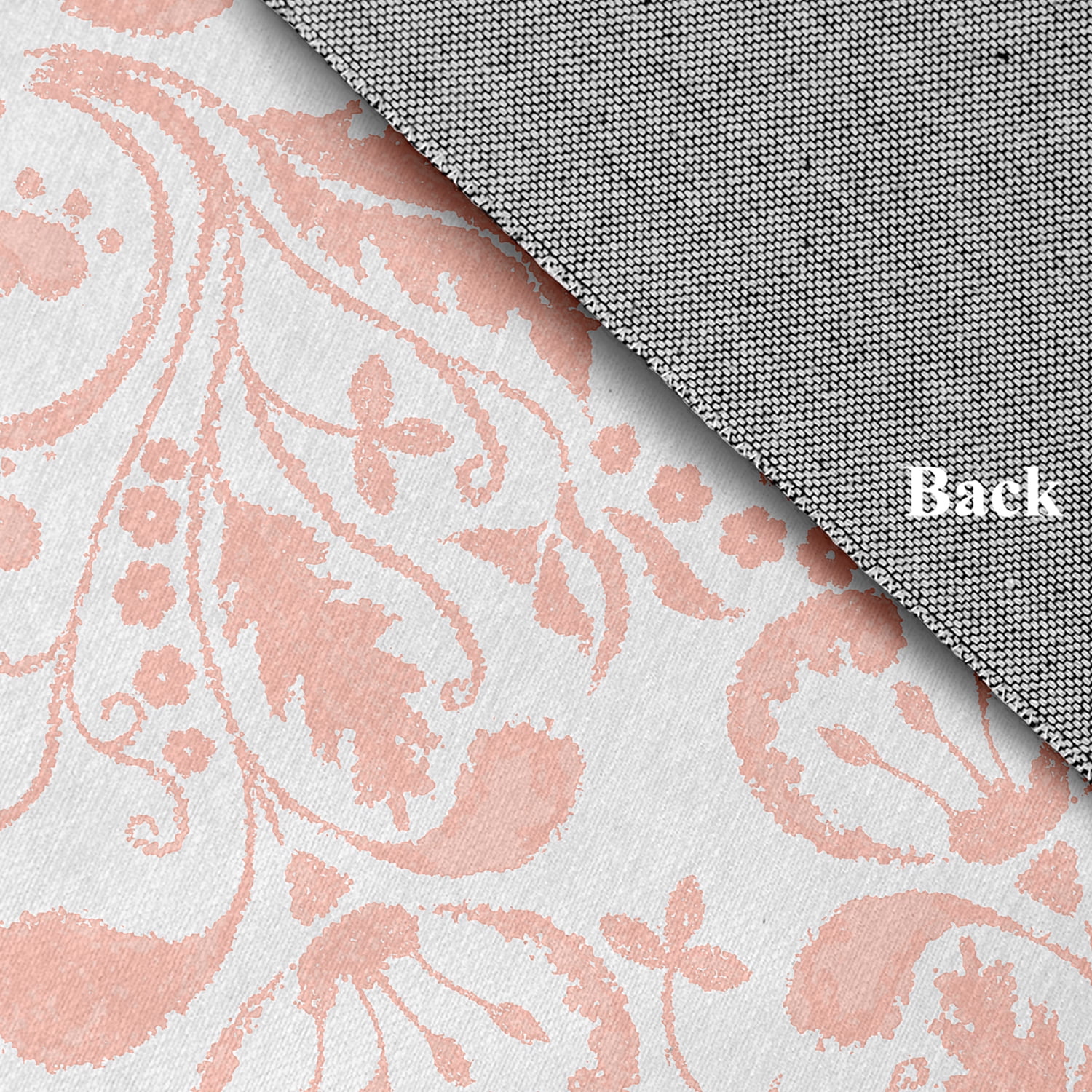 4' x 6' Simply Daisy Aurora French Country Chenille Area Rug, Blush