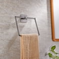 thumbnail image 4 of Soporte de toallas cuadrado montado en para la pared para toallas de baño, soporte de toallas libre de operación para baño., 4 of 10