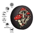 thumbnail image 4 of Balery Red Mushrooms Cubiertas para Neumáticos - Protector Resistente para Neumáticos de Camioneta, SUV, Remolque, Camper y RV-14 inch, 4 of 6