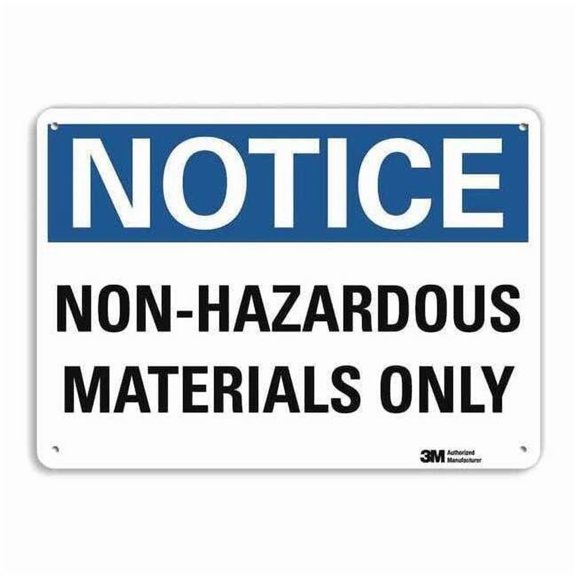 Lyle Notice Sign,10 inx14 in,Aluminum U5-1424-RA_14X10