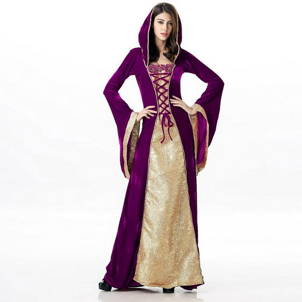 Vintage Medieval Victorian Dress Renaissance Ball Gowns Dresses Costume Long Sleeve Halloween Costume For Women