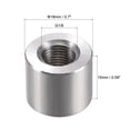 thumbnail image 2 of Unique Bargains Écrous de Soudure Ronds Soudure G1/8 sur Écrou Femelle Bung Fileté - Insert en Acier Inoxydable Soudable, 2 of 3