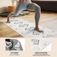 thumbnail image 4 of Black Geometric Diamond Pattern Hot Yoga Mat Towel Non Slip for Hot Yoga - Quick-Drying Yoga Mat Cover with 4 Corner Pockets with Travel Bag - Hot Yoga Towel Non Slip 74"x26", 4 of 6