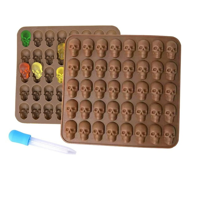 Halloween Silicone Baking Mold Tool Pumpkin Ghost Bat Skull Shape Candy Chocolate Molds Halloween Party Decorations