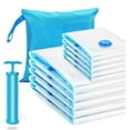 thumbnail image 1 of Durable and Reusable Vacuum Storage Bags, Double Zip Lock Seal for Waterproof Security, Thickened Space Saver for Maximum Efficiency, Compatible with Any Vacuum Cleaner for Universal Usage, 1 of 5