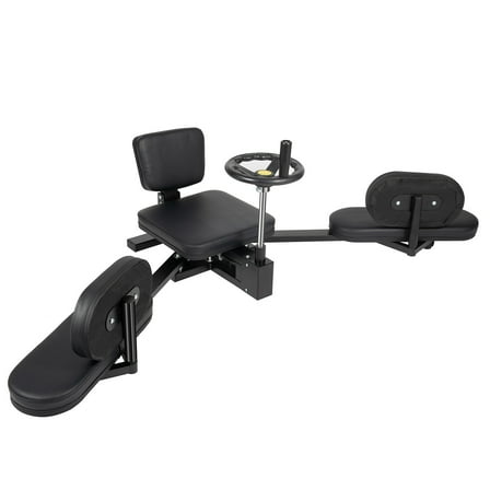 Wildnix Leg Stretching Trainer Equipment for Flexibility, Adjustable with Joint Protection Pillow, Steel Frame, Maximum Load 100kg, Black