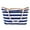 Blue Stripes, variant on Extra Large Stripe Canvas Beach Bag with Cotton Rope Handles