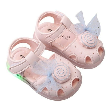 

Baby Girl Boy Shoes Girl Sandals Summer Kids Shoes Bow-Knot Princess Baby Soft Soles Goddler Sandals Infant Kids Walkers Baby Little Girls Shoes