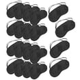 thumbnail image 3 of Miangastore 20Pcs Bulk Sleep Masks Black Polyester Curved Design For Office And Train Use, 3 of 8