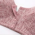 thumbnail image 3 of Woman Oversized Wireless Bra Front Button Push Up Underwear Bra, 3 of 4