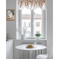 thumbnail image 5 of Autumn Plant Tie Up Valances Curtain, Adjustable Kitchen Vintage Eucalyptus Leaves Valances for Windows Decor, Rod Pocket Short Curtains Set for Bedroom/Bathroom, 42"x12", 5 of 8