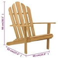 thumbnail image 5 of vidaXL Folding Adirondack Chair Patio Adirondack Lawn Chair Solid Wood Teak, 5 of 13