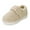 Beige, variant on VONMAY Toddler Slippers Non-Slip Velcro House Shoes