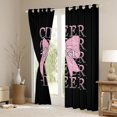 thumbnail image 3 of Manfei Kawaii Pink Bow Black Out Curtains for Teens Children Girls,Bling Glitter Curtains Pack of 2 (42x63 Each),Girly Dreamy Dance Bedroom Curtains,Luxury Bedroom Decor, 3 of 6