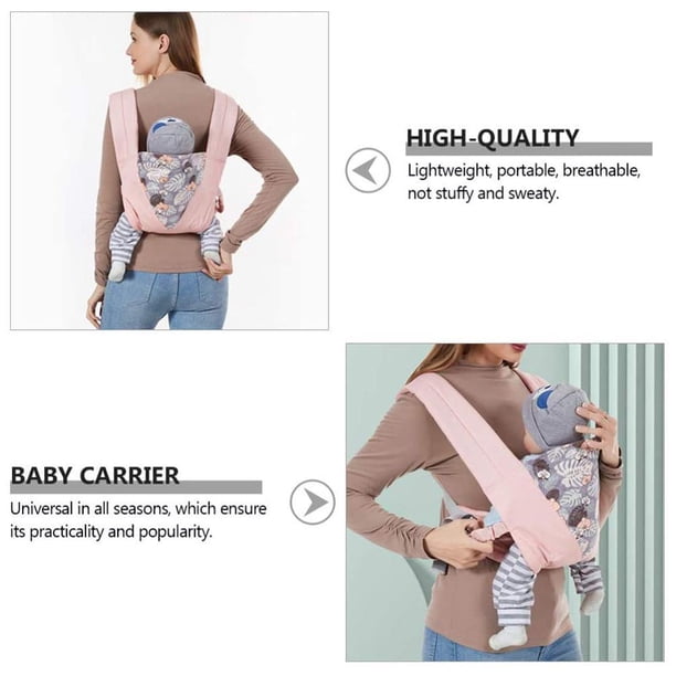 Portabebés tipo bandolera con almohadillas suaves Portabebés ergonómico