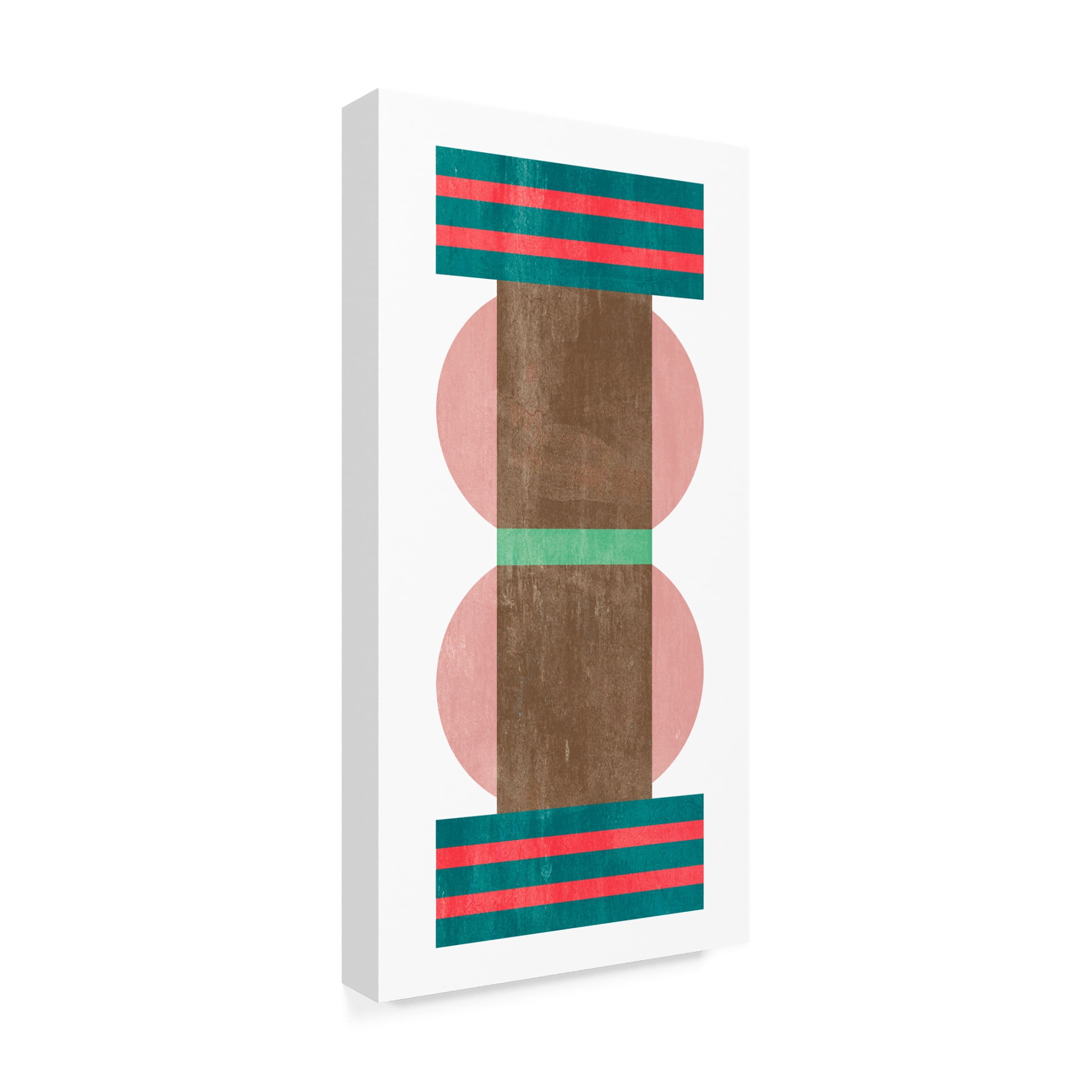 Canvas Wall Art - Melissa Wang 'Sweet Blocks IV' Wall Art for Living Room, Bedroom, or Office Décor by Trademark Fine Art - 24 x 47 Inches