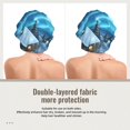 thumbnail image 2 of Logiee Mountain Cottage In Snow Print Silk Bonnet Satin Bonnet for Sleeping Women and Men,Double Layer Hair Bonnet for Curly Braids Hair, 2 of 6