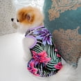 thumbnail image 5 of NIBOLOG Pet Skirt Floral Printing Thin Close-fitting Breathable Adorable Pleated Edging Soft Texture Summer Kitty Clothes Dog Outfits for Summer Sweet, 5 of 7