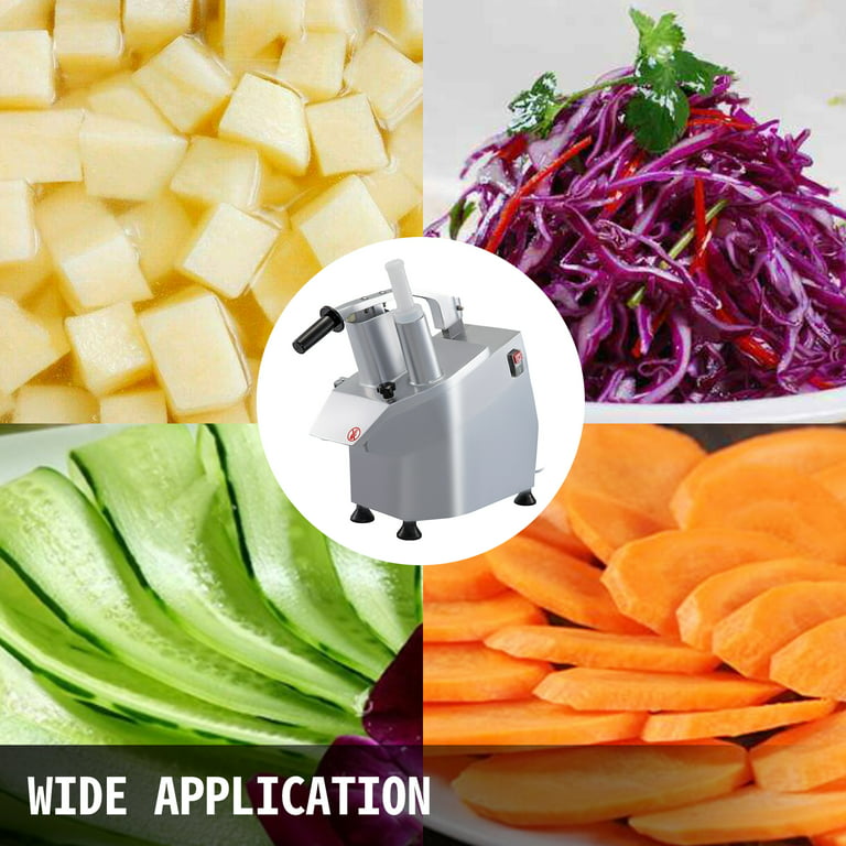 Vegetable slicer 2 mm thick slices with patented parabolic blade