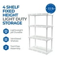 thumbnail image 3 of Gracious Living 5013642 Knect-A-Shelf 48 x 24 x 12 in. Resin Shelving Unit, 3 of 9
