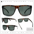 thumbnail image 4 of SA106 Men's Classic Temper Glass Lens Oversize Horn Rim Sport Sunglasses, Black, 4 of 10