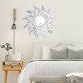 thumbnail image 4 of XWSHYW Pegatinas de Pared Siglas Adhesivas y de Pared En Espejo, Diseño y Flor Dorada, Corazon y Sol., 4 of 5