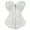 White, variant on Corsets for Women Overbust Corset Bustiers Top Women Lace Up Lingerie Plus Size White 2XL