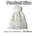 thumbnail image 4 of Warmth-Boosting Autumn Winter Plush Wool Knitted Hat;Coldproof Women's Bucket Hat with Plush Wool Material;Soft and Thickening Outdoor Sports Beanie;Perfect Gift for Winter Activity Enthusiasts, 4 of 5