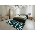 thumbnail image 5 of Ahgly Company Machine Washable Indoor Rectangle Transitional Night Black Area Rugs, 4' x 6', 5 of 7