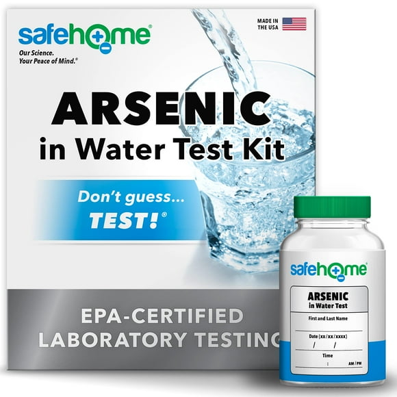 Safe Home® Arsenic in Drinking Water Test Kit – in-Lab Water Analysis by EPA-Certified Laboratory – Detects D