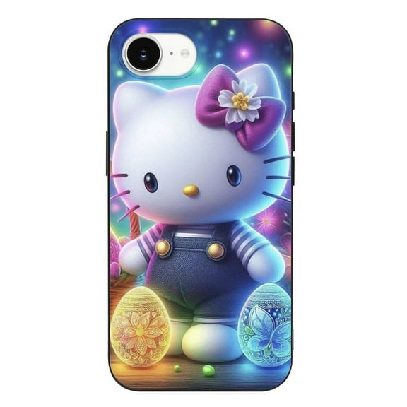 Hello Kitty Compatible with iPhone 16 E Case Full Covered Soft Slim Rugged TPU Phone Case Shockproof Non-Slip Anti-Fingerprint Basic Cases Protection