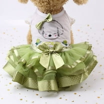 Cute Pet Frilly Dress for Dogs and Cats - Spring and Summer Fruit-Themed Party Gown for Small, Medium, and Large Breeds