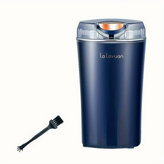 200W Quiet Electric Coffee Grinder, 304 Stainless Steel Blade 80g Large Capacity with Brush, Gift for Coffee Lovers