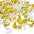 thumbnail image 4 of Glass Seed Beads Mixed Style Mixed Shapes Yellow 1~27x2~4mm Hole: 0.7~1mm, 4 of 8